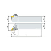 ADJN R/L Turning tool holder A A - Makotools Industrial Supply Tools for Metal Cutting